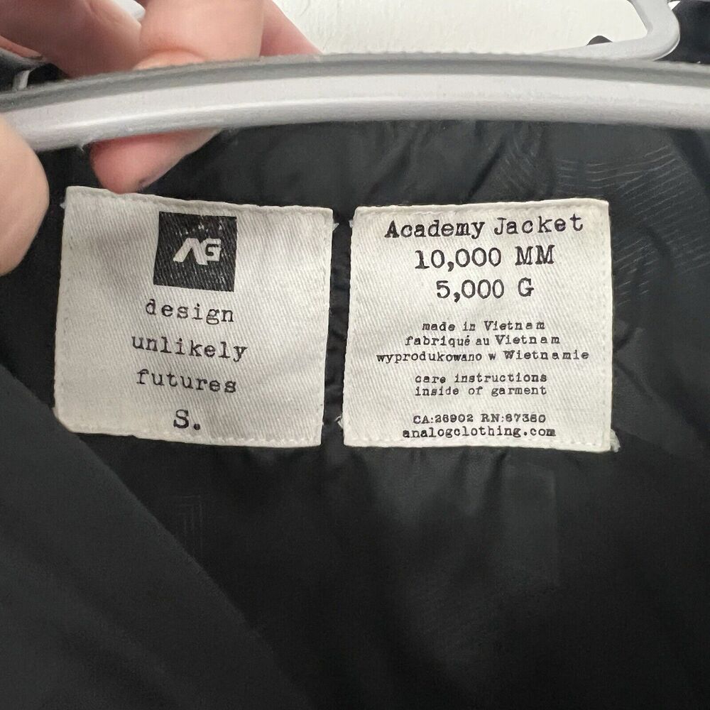 Analog Academy Jacket Men’s Small Gray Outdoor Skiing Snowboarding Hooded Coat - Picture 3 of 15